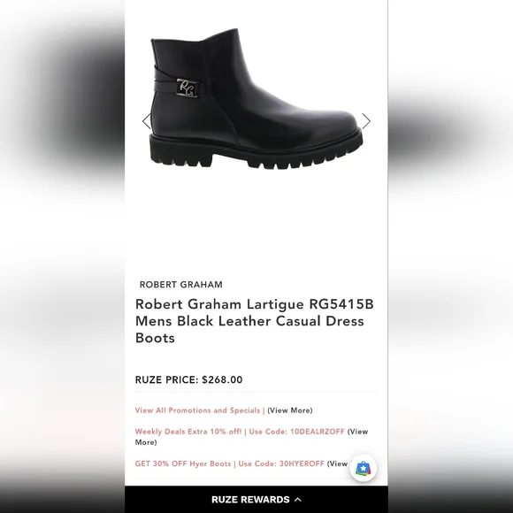 Robert Graham | Shoes | Robert Graham Black Boots | Poshmark display picture 1